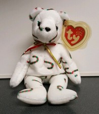 Ty Beanie Baby Cand-e - MWMT (Bear Internet Exclusive 2001) Christmas