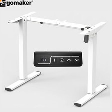 Ergomaker Standing Desk Frame Only Height Adjustable Sit Stand Up 70KG Load