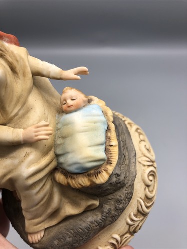 Berman & Anderson Holly Holy Family Music Box Original Box First Noel 1977 - Bild 9 von 11