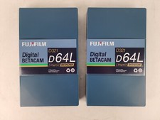 Lot of 2 Unused Fujifilm D321 D64L Digital Betacam Tape Digi 64L