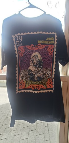 Vintage Jim Morrison T Shirt 1993 Stamp Hall Of Fame XL The Doors - Picture 2 of 6