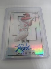 2021 LEAF PERFECT GAME METAL DOM HELLMAN AUTO SILVER