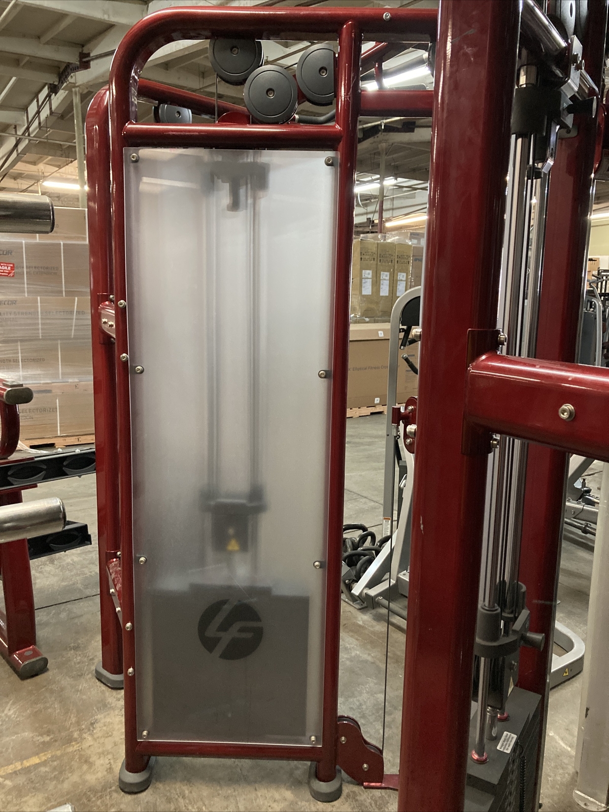 Life FItness Signature Dual Adjustable Pulley Candy Apple Red Custom