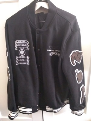 stussy 40th anniversary varsity jacket