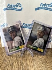 2024 topps archives derek jeter 2 card lot #55 base and black border