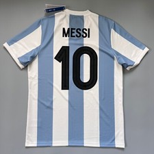 adidas men Argentina 50th Anniversary Jersey Soccer Football Shirt Messi Size L