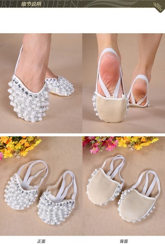 RÄUMUNGVERKAUF X11008 Bauchtanz Schläppchen Ballett Schuhe Shoes - Bild 8 von 16