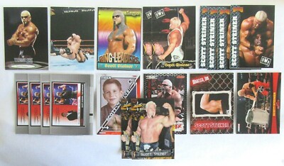19) CARD LOT SCOTT STEINER RING LEADERS + WRESTLER WCW NWO WWF WWE