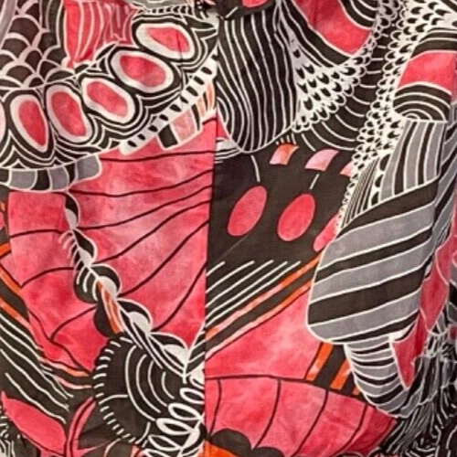 Top Baby Phat Para Mujer M Hombro Descubierto Rosa Marrón Volantes Geo Y2K Algodón Seda Foto 4 de 4