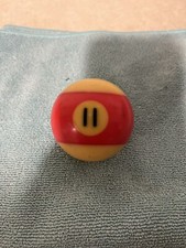 Vtg Single No. Billard Pool Ball Atandard 2 1/4" Replacement Number 11 Red