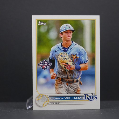 2022 Topps Pro Debut CARSON WILLIAMS #PD-54 RC🔥 TOP RAYS PROSPECT! - 第 1/2 張圖片