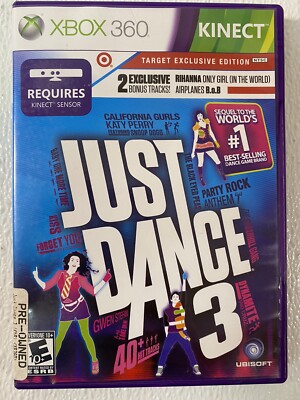 Just Dance 3 (Microsoft Xbox 360, 2011) Kinect