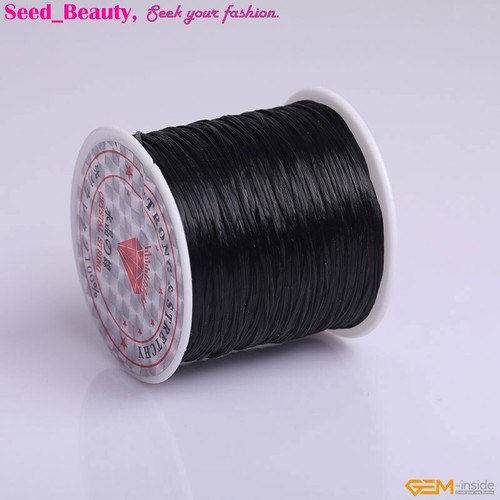 0.6x1mm Pretty Crystal String 60 Yards Elastic Stretch Beading Spool Cord Roll - Picture 29 of 56