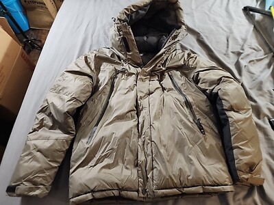 FSBN sz Med JACKET PUFFER PUFFA PARKA ZIP WINTER GREEN THICK WARM SPORTS Parka