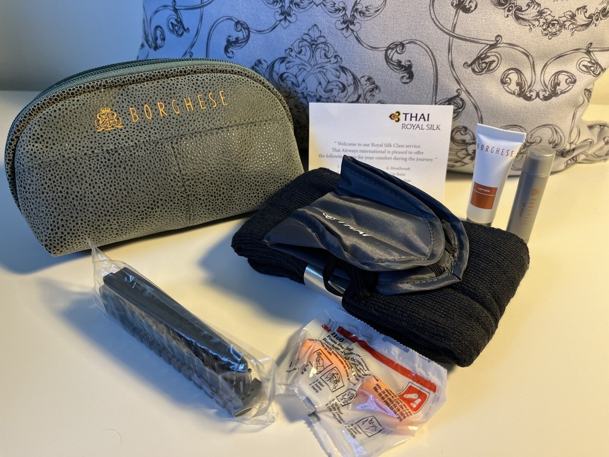 Vintage Thai Airways Business Class Borghese Amenity Kit New But