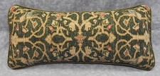 NEW Corded Pillow made w Ralph Lauren Rutherford Park Green Tapestry Fabric 15x7