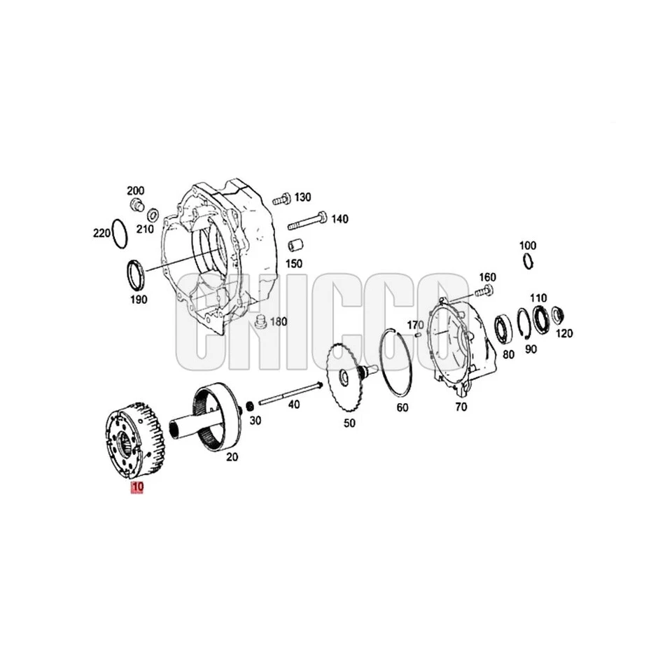 Caja de transferencia planetaria para Mercedes-BenZ W204 GLK250 GLK350 transferencia 2212708604 Foto 2 de 4