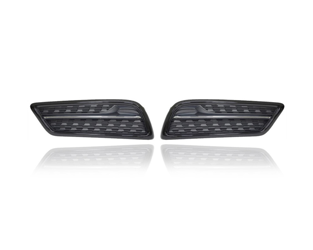 Fog Light Cover for 14-16 Acura MDX Chrome/Black Pair 71102TZ5A00