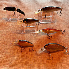 Vintage Rapala Fishing Lures Lot Deep Runner Fat Rap FR5 FR7 Finland J-9 Float