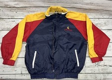 Vintage Nautica Color Block Mens Sailing Full Zip Windbreaker Jacket Made In USA