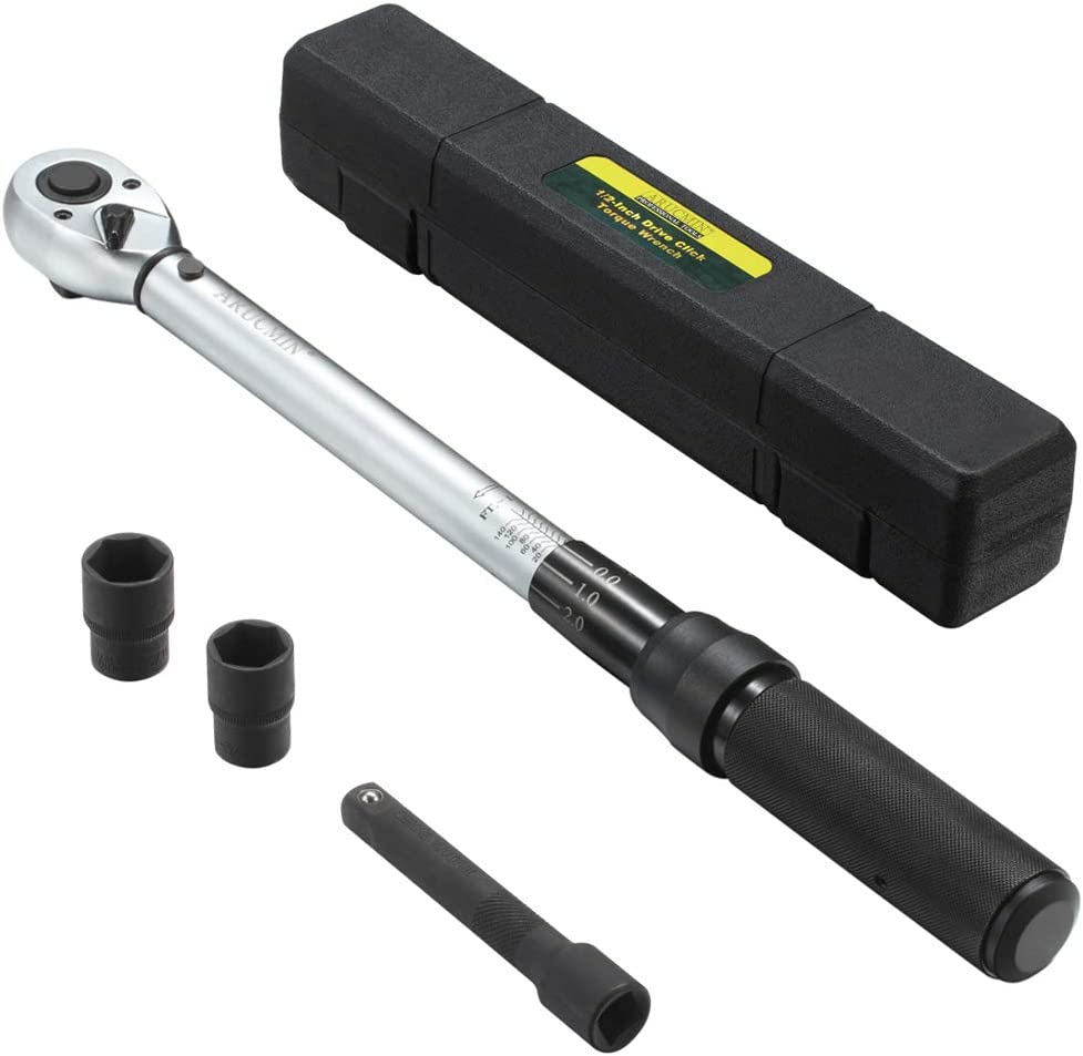 LLAVETOR Click Torque Wrench Set – 10-110 Nm, 1/4″ Drive, ±3% Accuracy, Chrome Vanadium, 4-Piece
