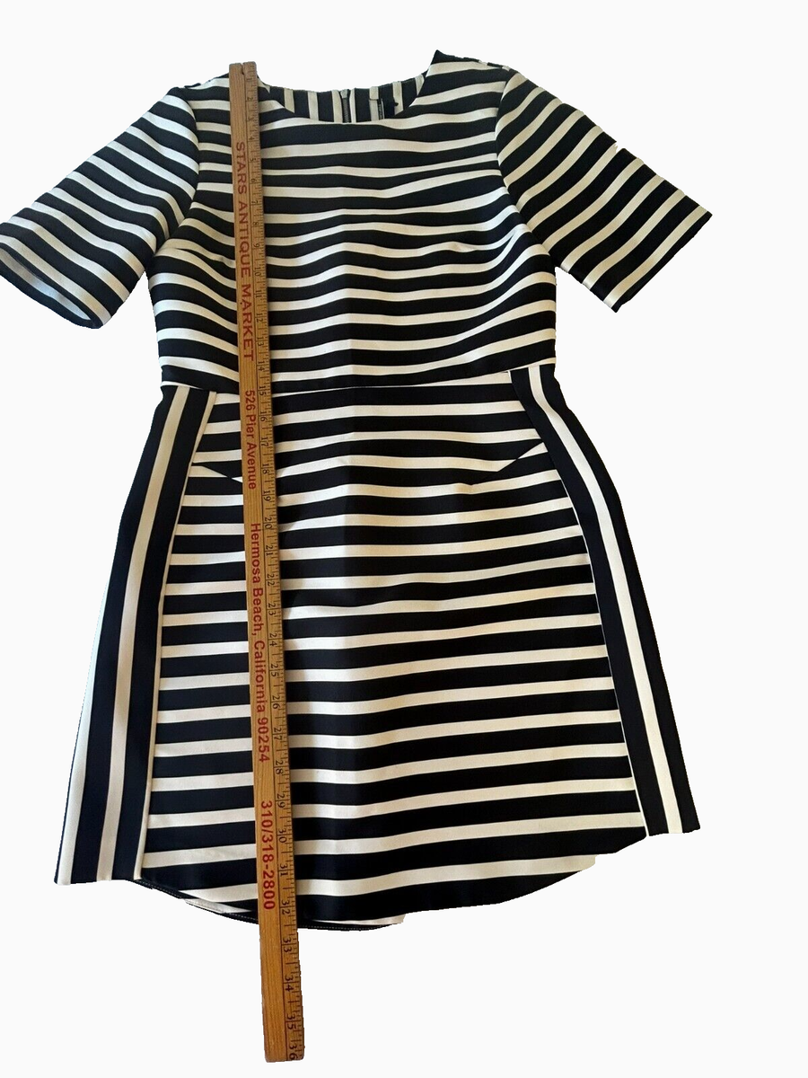 Topshop Women's Black White Striped Satin A-Line Structured Mini Dress Size 6 | eBay Topshop Women's Black White Striped Satin A-Line Structured Mini Dress Size 6 | eBay