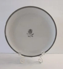 Empress China Rosemont 121 Japan 12" Serving Plate Platter Gray Rose Platinum