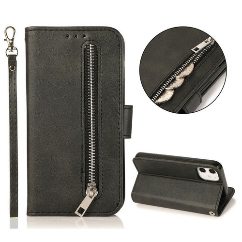 Zipper Wallet Leather Flip Phone Case For iPhone 14 13 12 11 Pro Max XR XS 7 8 - Picture 20 of 57