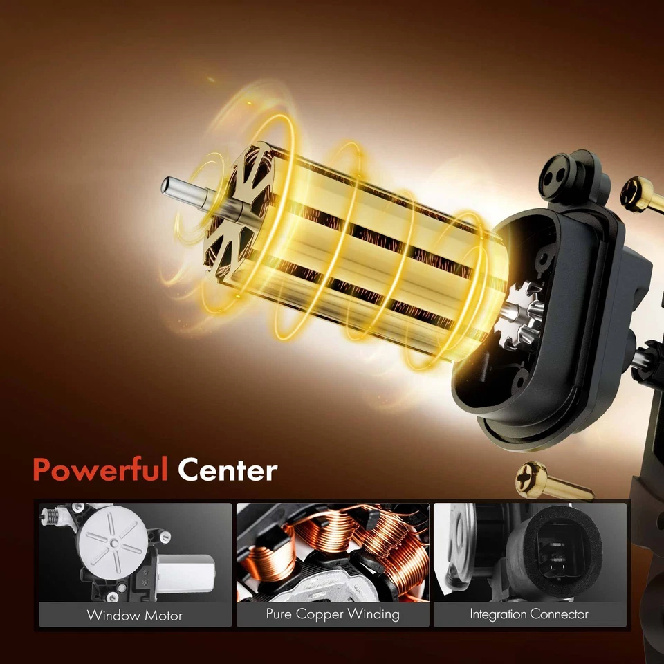 Front Left Power Window Regulator for Subaru Forester 2009-2013 w/ 2-pin Motor - Image 4 of 4