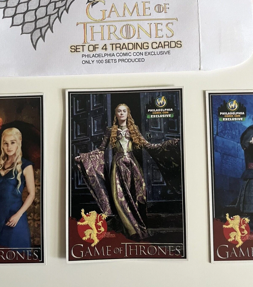 Game of Thrones Philadelphia Comic Con Exclusive Trading Cards /100 READ - Image 4 of 4