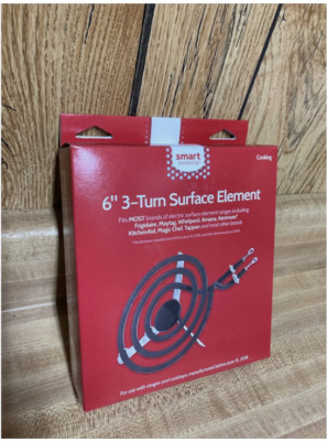 Smart Choice Burner 6  3 Turn Surface Element New