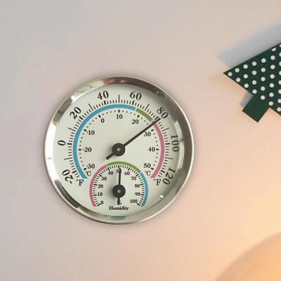 2 Zoll Wand Hygrometer Messgerät Luftfeuchtigkeit Analog Lager Garten Innen