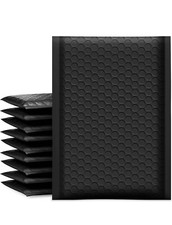 Black Bubble Mailers 4" x 8" Padded Envelopes Shipping Bags -50ct