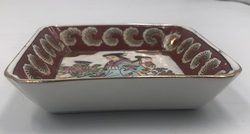 Antique Chinese Porcelain Trinket Dish Da Qing Qianlong Nian Zhi Qing Dynasty - Picture 9 of 9