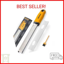 Deiss PRO Citrus Zester & Cheese Grater — Parmesan Cheese Lemon, Ginger, Garlic,
