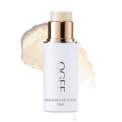 Certified Organic Sculpted Face Highlighter Stick   Opal Starlight White Glow