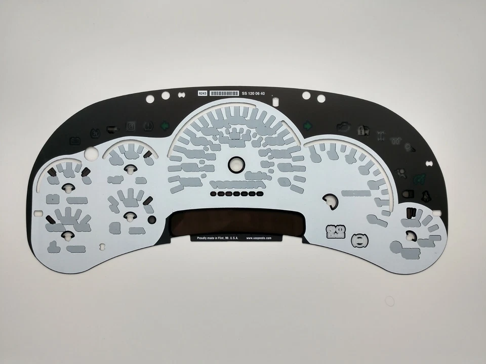 Silverado SS Style White Gauge Face 2006 2007 2500 Gas GM Clusters Edición LED Foto 2 de 4