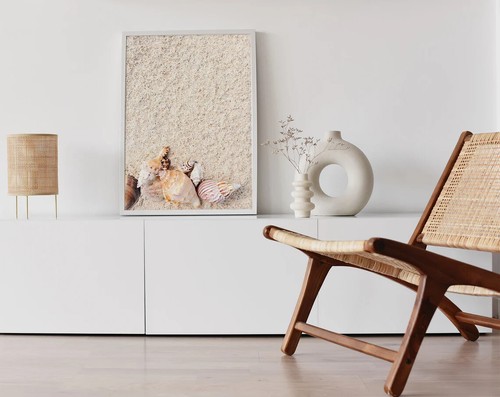 Shells Seashells on the Beach Sand Poster Premium Quality Choose your Size - Picture 3 of 4