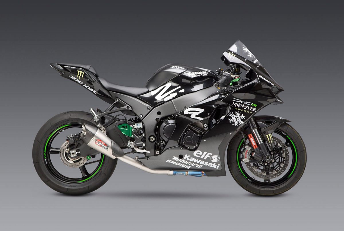 yoshimura takara　　NIKKO HUMMEA Yoshimura ZX-6R 2019-25 AT2 Stainless 3/4 Exhaust System, w
