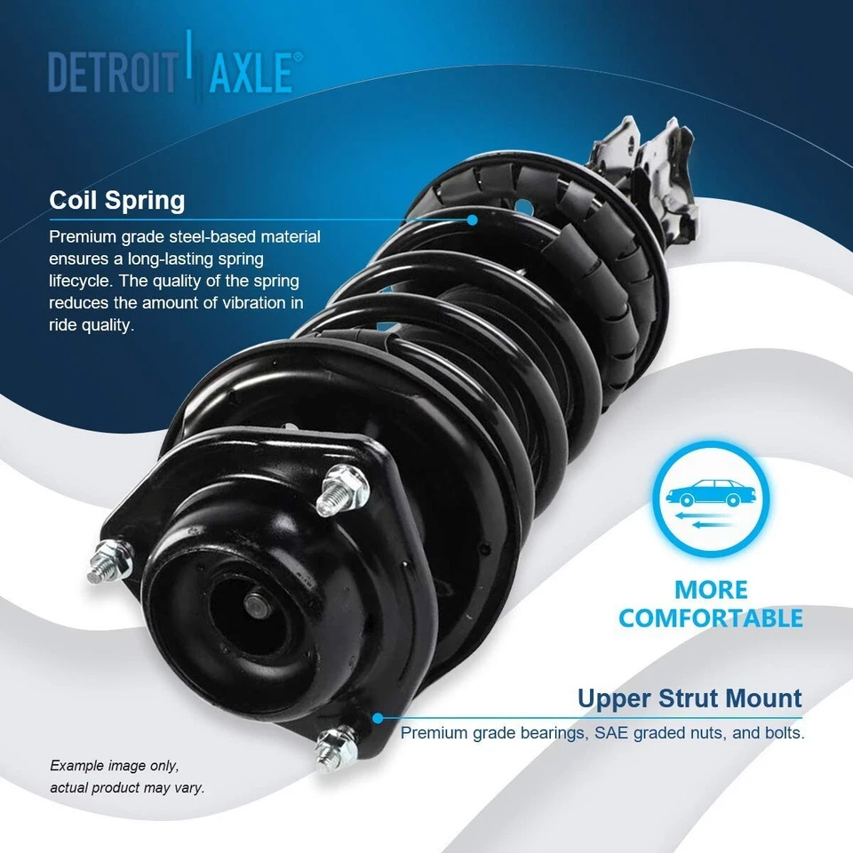 Front Rear Struts Sway Bars Kit for 2000 2001 2002 2003 2004 2005 Hyundai Accent - Image 3 of 4