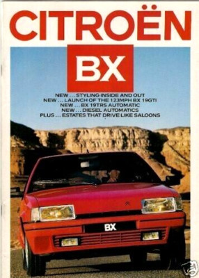 Citroen BX 1986-87 UK Market Brochure 14 16 17 19 E RE RS TRS RD DTR GTi Estate