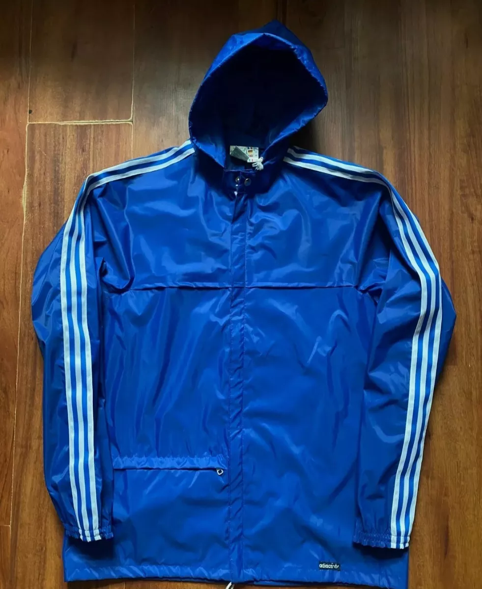 VINTAGE ADIDAS JACKET 90S BLUE NYLON SIZE S M VINTAGE ADIDAS JACKET 90S BLUE NYLON SIZE S M