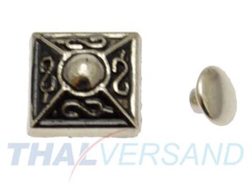 THAL PARTS® 100 pezzi rivetti decorativi piramide decorati #74 rivetti con motivo rivetto decorativo rivetto con motivo
