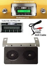 1947-1953 Chevy Truck Radio Dash Speaker Free Aux Cable Stereo 230 D