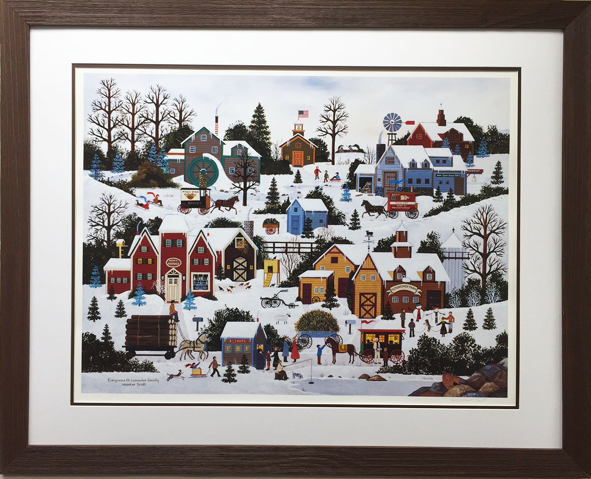 Jane Wooster Scott 直筆サイン入 リトグラフ 約98×83cm Jane Wooster Scott 