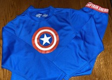 Marvel Avengers Captain America Pajama Lounge Set Size Large 10 Mint 