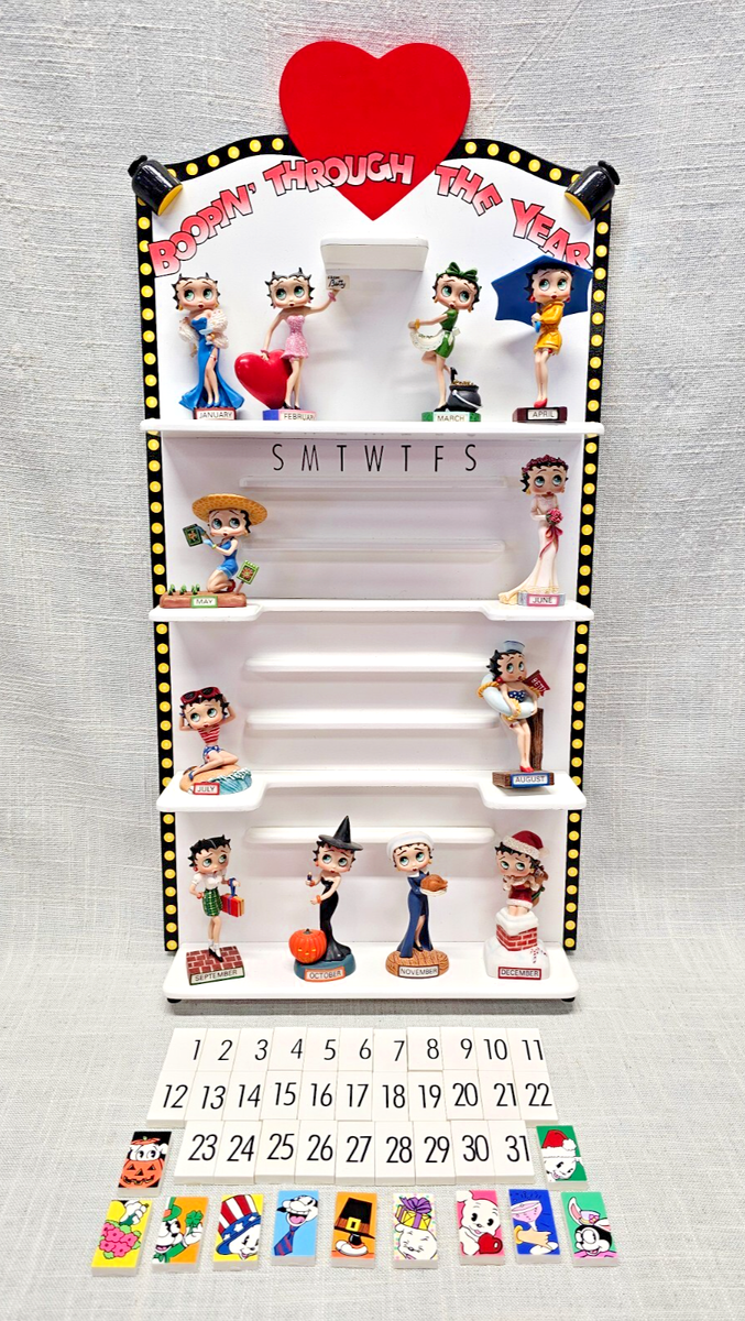 Betty Boop Boopin Through the Years Calendar Danbury Mint