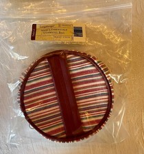 Longaberger Mom's Essentials Cosmetic Bag Market Stripe NIB