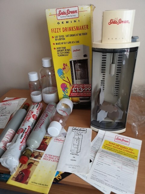 Vintage Working Boxed SodaStream Gemini Fizzy Drink Maker