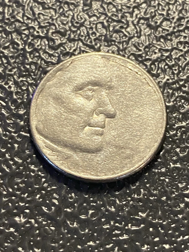 2005 D Jefferson Buffalo Nickel Error Cracked And Lightly Striked   - Image 2 of 4
